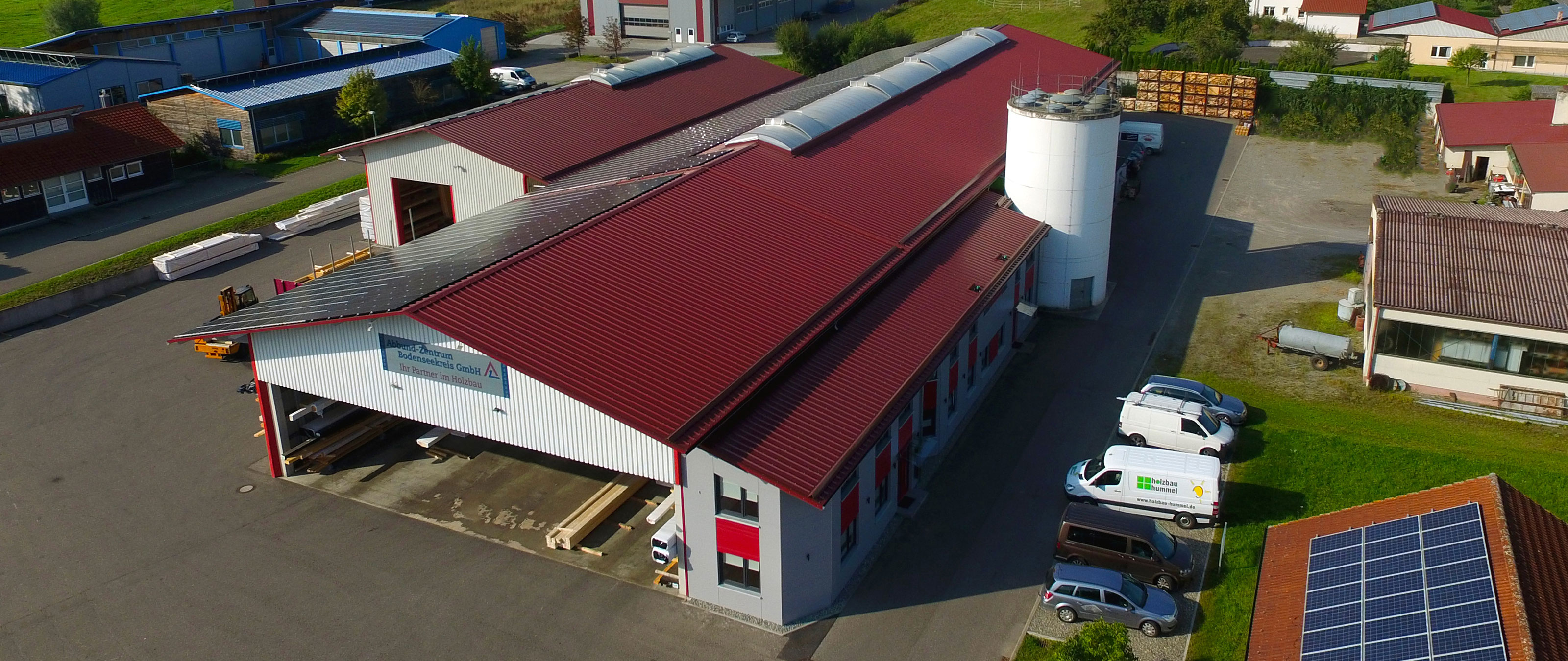 Production site of Abbundzentrum Bodenseekreis from above